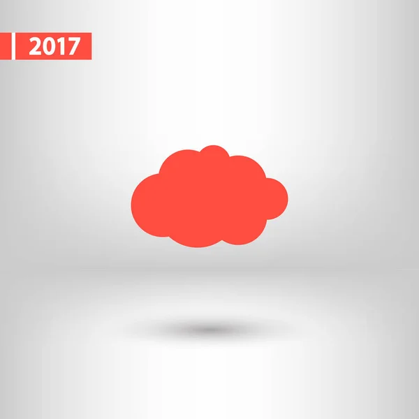 Icono de nube, ilustración vectorial. estilo de diseño plano — Archivo Imágenes Vectoriales