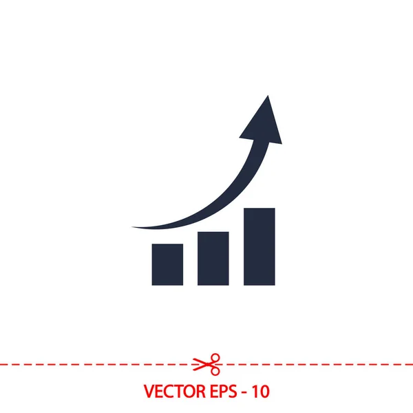 Ícone gráfico, ilustração vetorial. estilo de design plano — Vetor de Stock