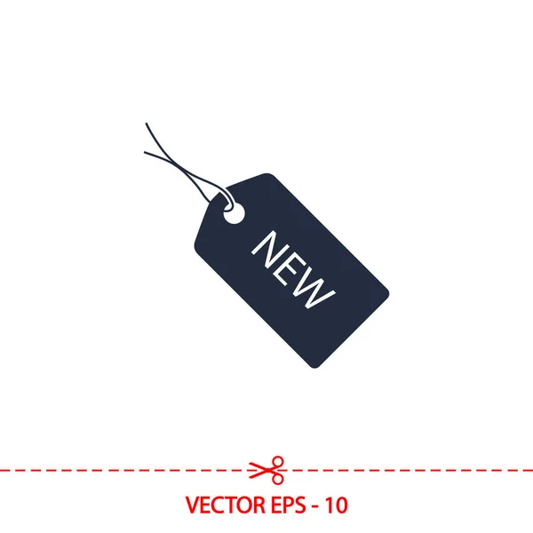 NEUES Tag-Symbol, Vektor-Illustration. Flacher Designstil — Stockvektor