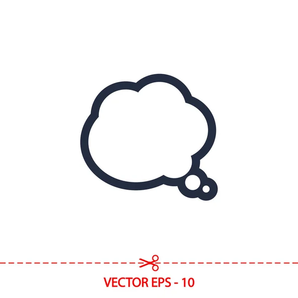 Icono de burbujas de habla cómica, ilustración vectorial. Estilo de diseño plano — Vector de stock