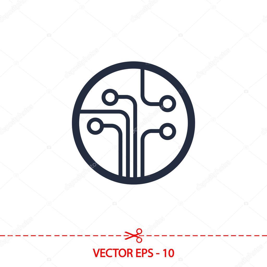 Web icon for the site, in a flat style