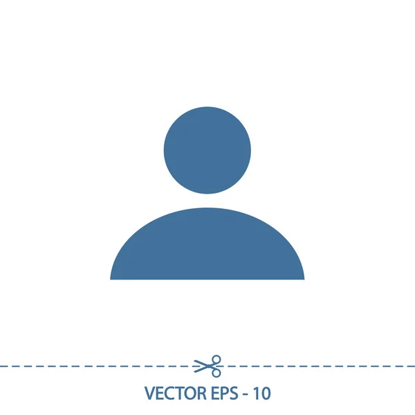 Icono del hombre de negocios, ilustración vectorial. Estilo de diseño plano — Vector de stock
