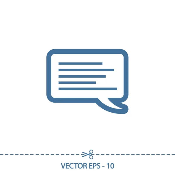 Ikone des Dialogs, Vektorillustration. Flacher Designstil — Stockvektor