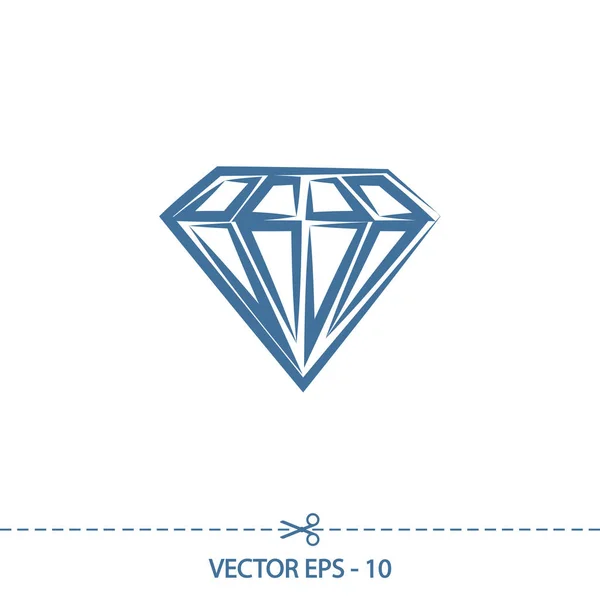 Diamantikon, vektorillustrasjon. Flatdesign – stockvektor