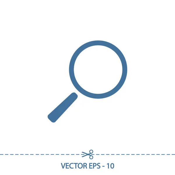Иконка поиска, векторная иллюстрация. Плоский дизайн — стоковый вектор