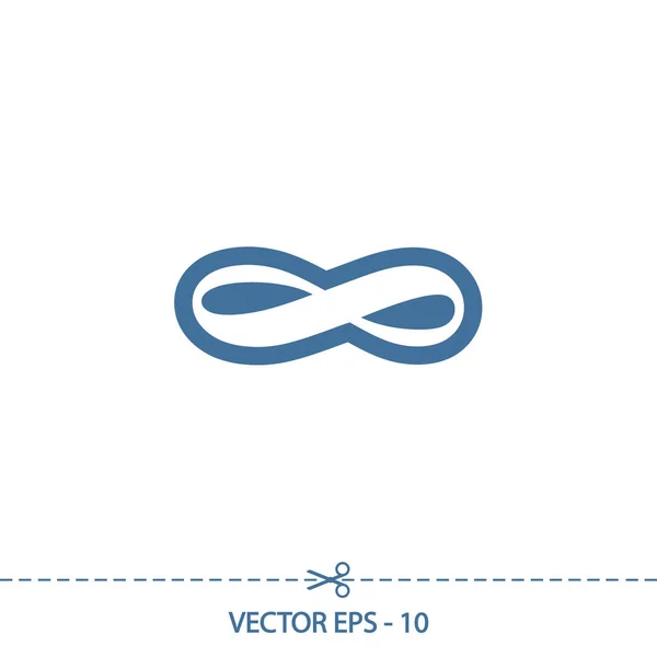 Gränslös symbolikon, vektor illustration. Platt designerstil — Stock vektor