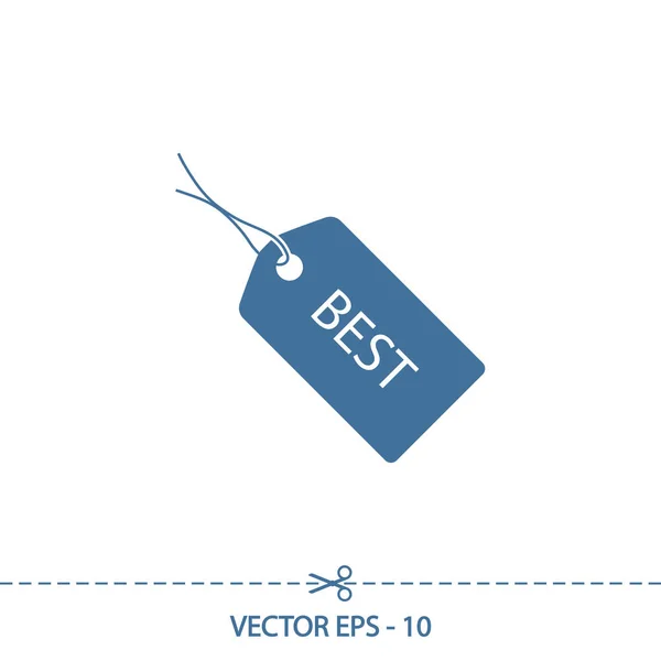 BEST-tagg ikon, vektor illustration. Platt design stil — Stock vektor
