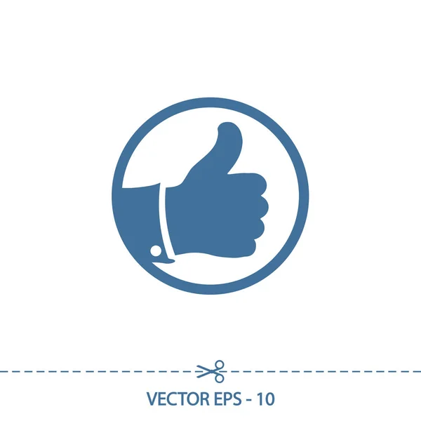 LIKE ikon, vektor illustration. Platt design stil — Stock vektor