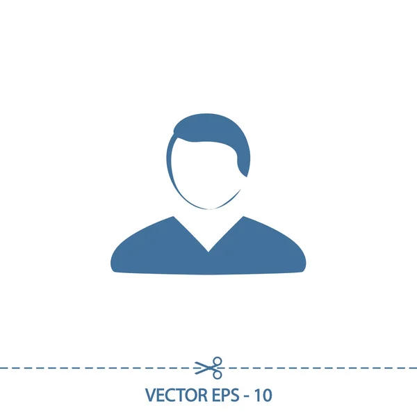 Man ikon, vektor illustration. platt design stil — Stock vektor