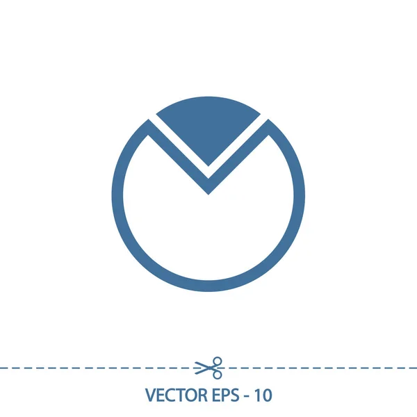 Diagram ikon, vektor illustration. platt design stil — Stock vektor