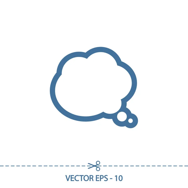 Komiska tal bubblor ikon, vektor illustration. Platt design stil — Stock vektor