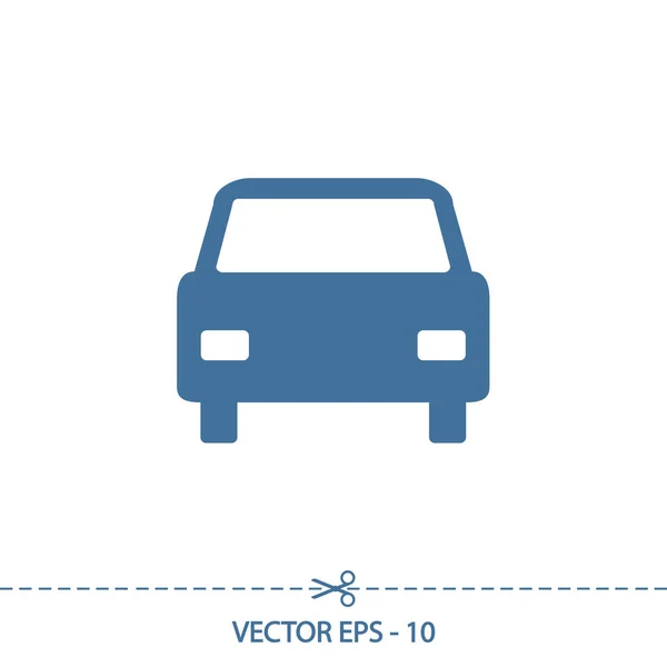 Иконка автомобиля, векторная иллюстрация. Плоский дизайн — стоковый вектор