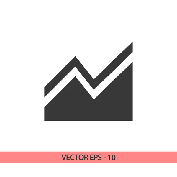 Infografía, icono del gráfico, ilustración vectorial. Estilo de diseño plano — Vector de stock