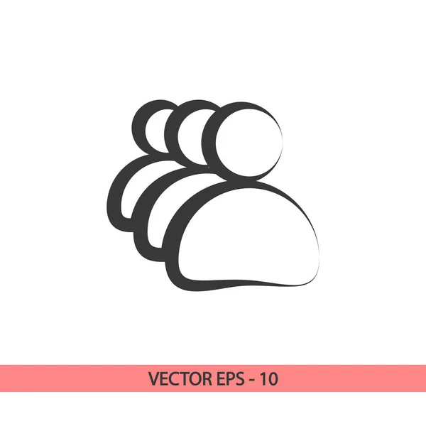 Icono del hombre de negocios, ilustración vectorial. Estilo de diseño plano — Vector de stock