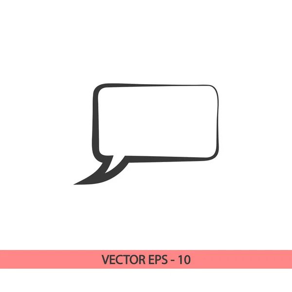 Iconos de burbuja de voz icono negro, ilustración vectorial. Estilo de diseño plano — Vector de stock