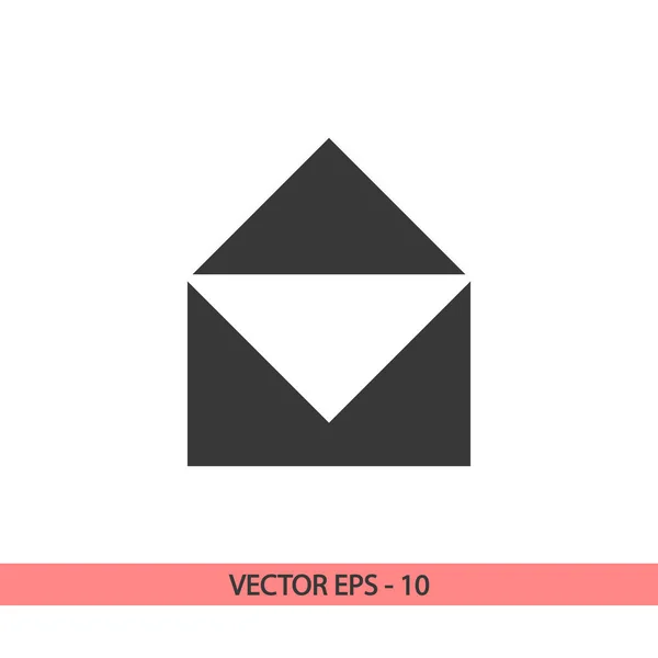 Ícone de correio, ilustração vetorial. estilo de design plano — Vetor de Stock