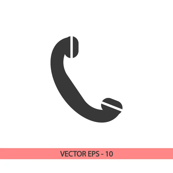 Phone, flat icon, vector illustration. Flat design style — Stock Vector