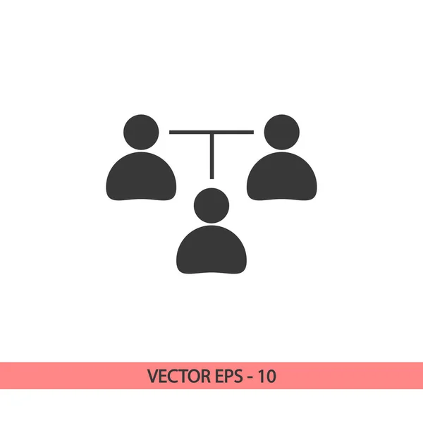 Kommunikationskonzept. Verbindungssymbol, Vektorabbildung. Flacher Designstil — Stockvektor
