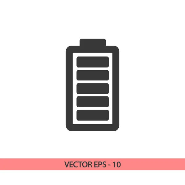 Battery load  icon, vector illustration. Flat design style — Stock Vector