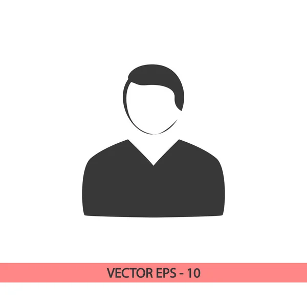 Man ikon, vektor illustration. platt design stil — Stock vektor