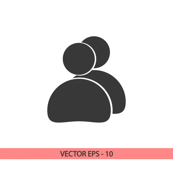 Иконка человека, векторная иллюстрация. Плоский дизайн — стоковый вектор