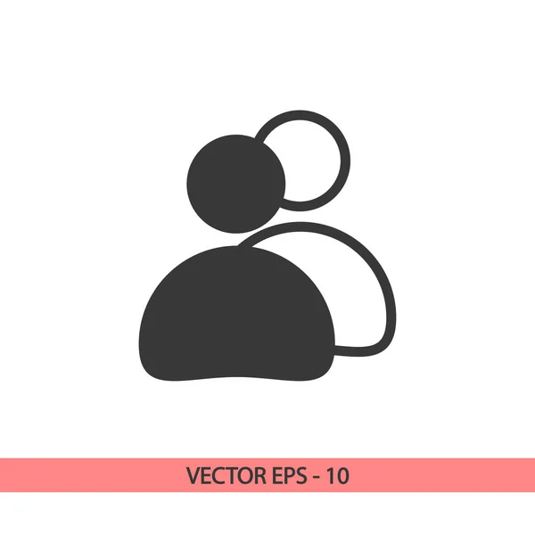 Иконка человека, векторная иллюстрация. Плоский дизайн — стоковый вектор