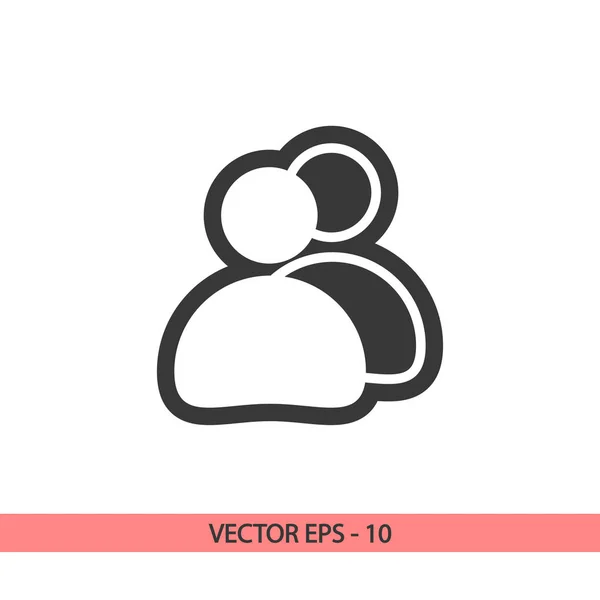 Иконка человека, векторная иллюстрация. Плоский дизайн — стоковый вектор