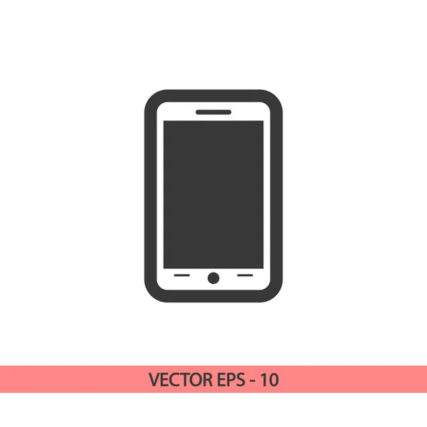 Ikona mobilnego smartfona, ilustracja wektora. Styl płaski — Wektor stockowy