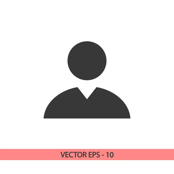 Ícone de homem de negócios, ilustração vetorial. Estilo de design plano — Vetor de Stock