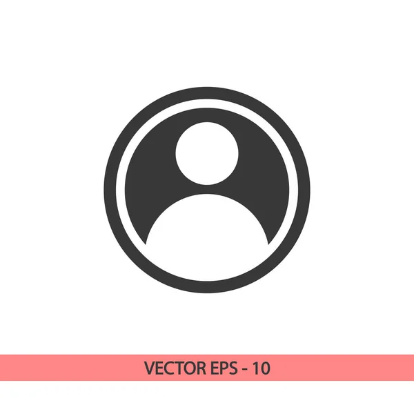 Иконка пользователя, векторная иллюстрация. стиль плоского дизайна — стоковый вектор