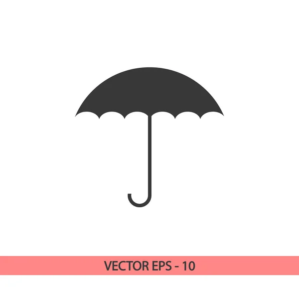 Şemsiye simgesi, vektör illüstrasyonu. düz tasarım biçimi — Stok Vektör