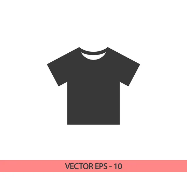 T-Shirt-Symbol, Vektorabbildung. Flacher Designstil — Stockvektor