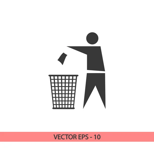 Reycling Sign Label icon, vector illustration. Плоский дизайн — стоковый вектор
