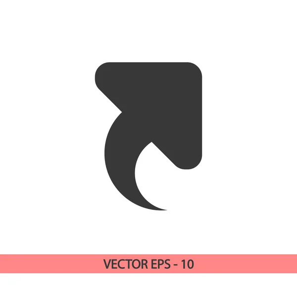 Up arrow icon, vector illustration. Flat design style — Stock Vector