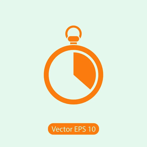 Stopwatch  icon, vector illustration. Flat design style — Stock Vector