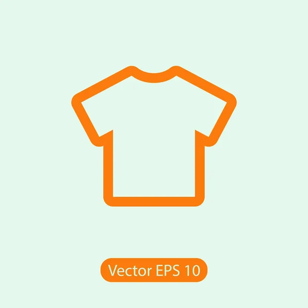 T-Shirt-Symbol, Vektorabbildung. Flacher Designstil — Stockvektor