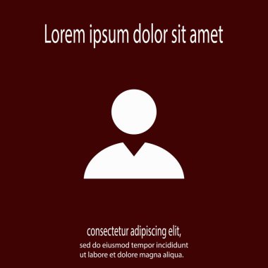 İş adamı ikonu, vektör illüstrasyonu. Düz tasarım biçimi