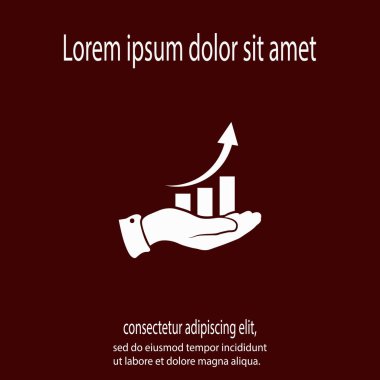 Elli grafik simgesi, vektör illüstrasyonu. Düz tasarım biçimi