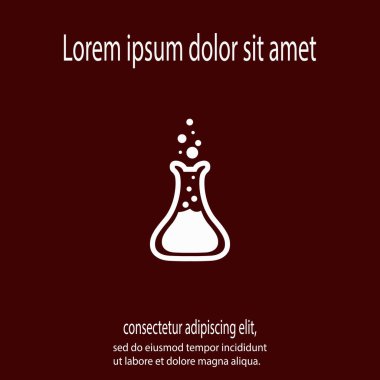 laboratuvar cam kutsal kişilerin resmi, vektör çizim. düz tasarım stili