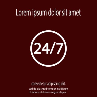 bir gün ve 7 gün 24 saat bir hafta kutsal kişilerin resmi, vektör çizim. Düz tasarım stili