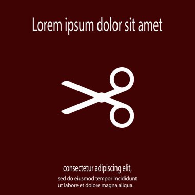 kutsal kişilerin resmi, vektör çizim makas. düz tasarım stili