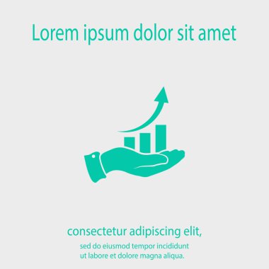 Elli grafik simgesi, vektör illüstrasyonu. Düz tasarım biçimi