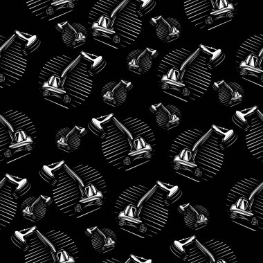 Siyah sırtlı modern Kazıcı deseni.