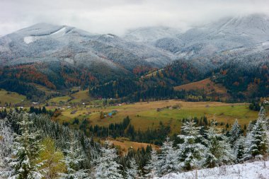 Karpatlar dağlarda ilk kar