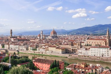 Floransa şehri panoraması Michelangelo gözlem güvertesinden