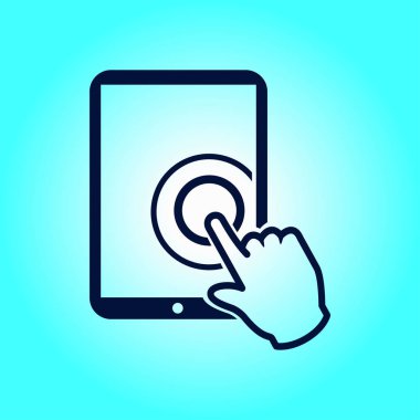 Touchpad işareti simgesi.