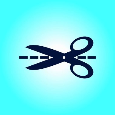 Makas işareti simgesi.