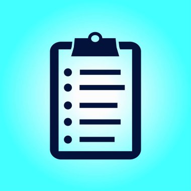 onay listesi sembolü.