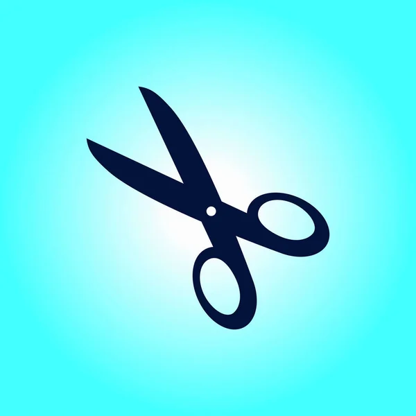 Scissors with-cut lines icon. — Stock Vector