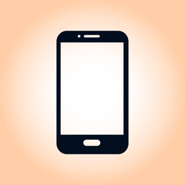 Smartphone işareti simgesi.